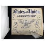 States of the union 50 states solid bronze