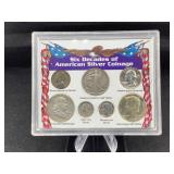 Six decades of American silver coinage