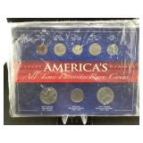 Americas all time favorite rare coins set