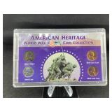 American Heritage WWII Coin- Silver & Steel
