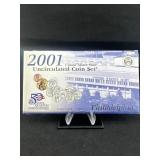 2001 United States Mint uncirculated coin set