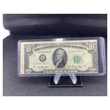 1950 $10 Federal reserve note K