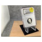 1992 S Silver 25CPF 69 Ultra Cameo**case is