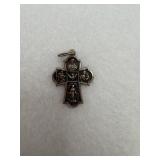 Vintage sterling silver ï¿½4 wayï¿½ catholic pendant