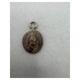 Sterling silver our lady of Guadalupe oval