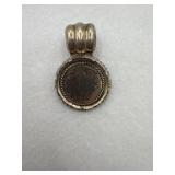 Vintage sterling silver pendant with a beaded