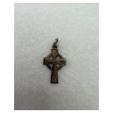 Sterling silver Celtic cross charm