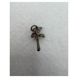 Sterling silver palm tree charm