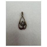 Sterling silver with a swirl design