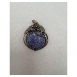 Sterling silver with delicate leaf and floral