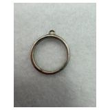 Sterling silver loop pendant