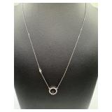 Sterling silver pendant necklaces with a small