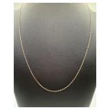 Sterling silver link necklace. 18 in