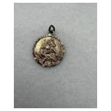 A sterling silver of saint Christopher pendant