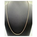 Sterling silver necklace, Italian or wheat