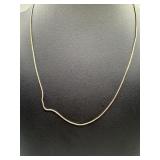 Sterling silver snake necklace.