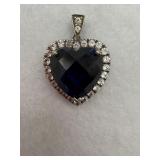 A sterling silver ï¿½heart of the oceanï¿½ style