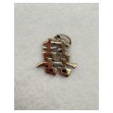 Sterling silver pendant with a Chinese character