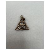 Sterling silver triquertra trinity knot charm