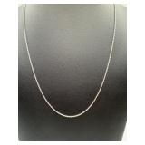 Sterling silver rope chain necklace