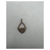 Sterling silver Celtic teardrop knot pendant