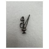 Sterling silver hooka charm