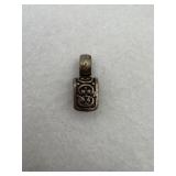 A chrome hearts BS Flare pendant of sterling