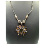 Sterling silver Moroccan Berber necklace, 15in