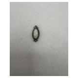 Sterling silver, vintage style opal, detailed