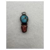 Native American style sterling silver pendant