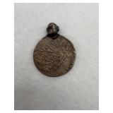 Sterling silver Persian coin pendant