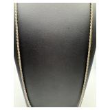Sterling silver rope chain necklace, 30 in