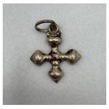 Mexican sterling silver Viking cross pendant