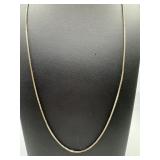 Sterling silver box chain.24 in