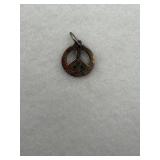 Sterling silver peace charm