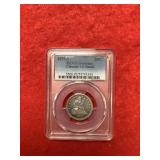 1877-S Seated Liberty Quarter Cleaned-VF