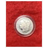 1890 US Morgan Silver Dollar