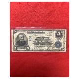 1902 National Currency New York $5