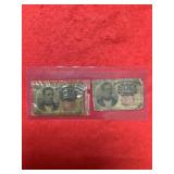 Two US 10 Cent Fractional Currency