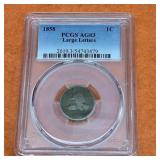 1858 Flying Eagle Cent Large Letters AG03