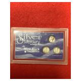 Silver Mercury Dimes Set of 3 Mint Mark Collection
