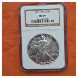 1992 MS69 American Silver Eagle