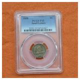 1858 Flying Eagle Cent Sm Letters F12