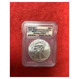 2015(P) Brilliant Uncirculated Silver Eagle Error