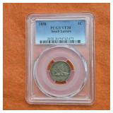 1858 Flying Eagle Cent Sm Letters PCGS VF30