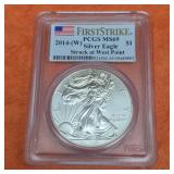 2014 American Silver Eagle MS69 First Strike
