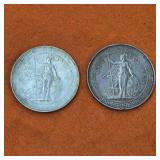 1900 &1903 90% Silver British Trade Dollars