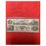 Massachusetts $2 Essex Bank Note