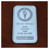 1oz .999 Fine Silver Bar