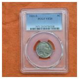 1931S Buffalo Nickel PCGS VF20